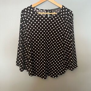 Adrianna Papell Polka Dot Blouse